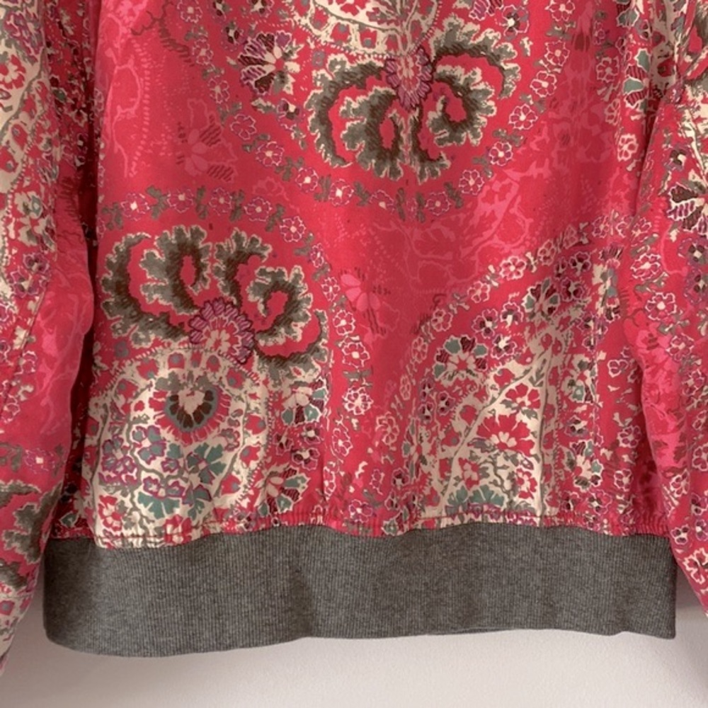 FREE PEOPLE Paisley Print Quilted Bomber Jacket - Picture 11 of 16